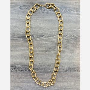AV Max Matte Gold Long Chain Necklace